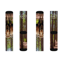 Load image into Gallery viewer, Moose Lodge 2427 - Woodlands Moose - Sublimation Socks
