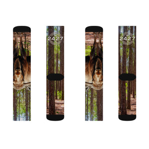 Moose Lodge 2427 - Woodlands Moose - Sublimation Socks