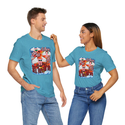 DK191: When Pigs Fly - Unisex S/S T-Shirt