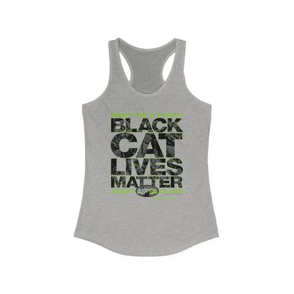 DK219: ASPCA (Black Cat Edition) - Ladies Raceback Tank