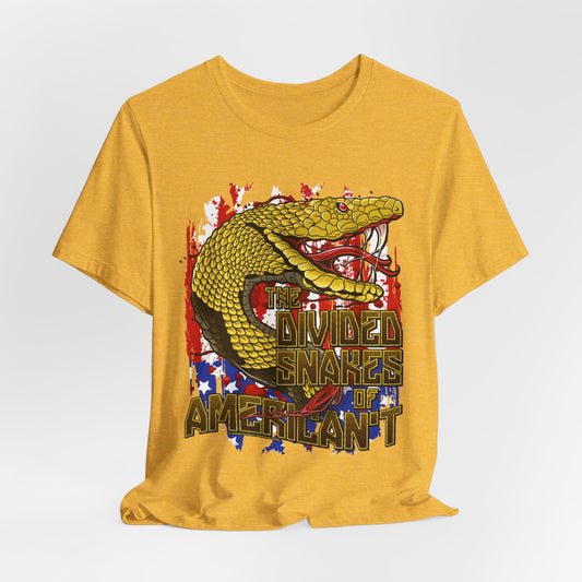 DK233: Divided Snakes of American't - Unisex S/S T-Shirt