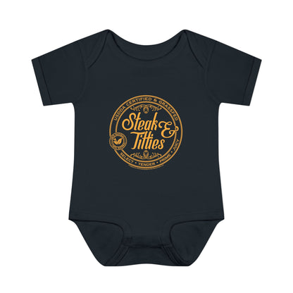 DK225: Steak & Titties - Infant Sized Onsie