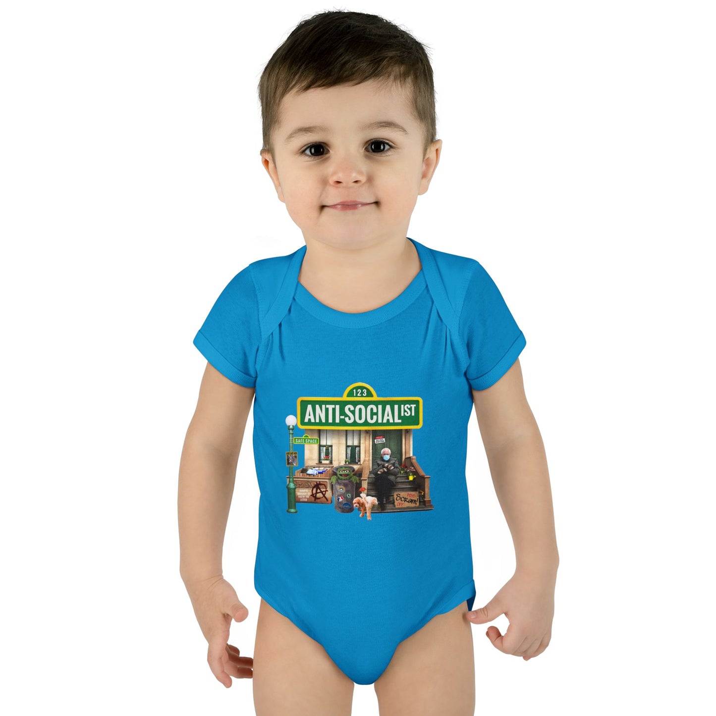 DK58: Bernie The Grouch - Infant Sized Onsie