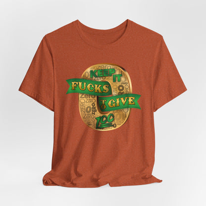 DK100: Zero Fucks To Give (Gold Edition) - Unisex S/S T-Shirt