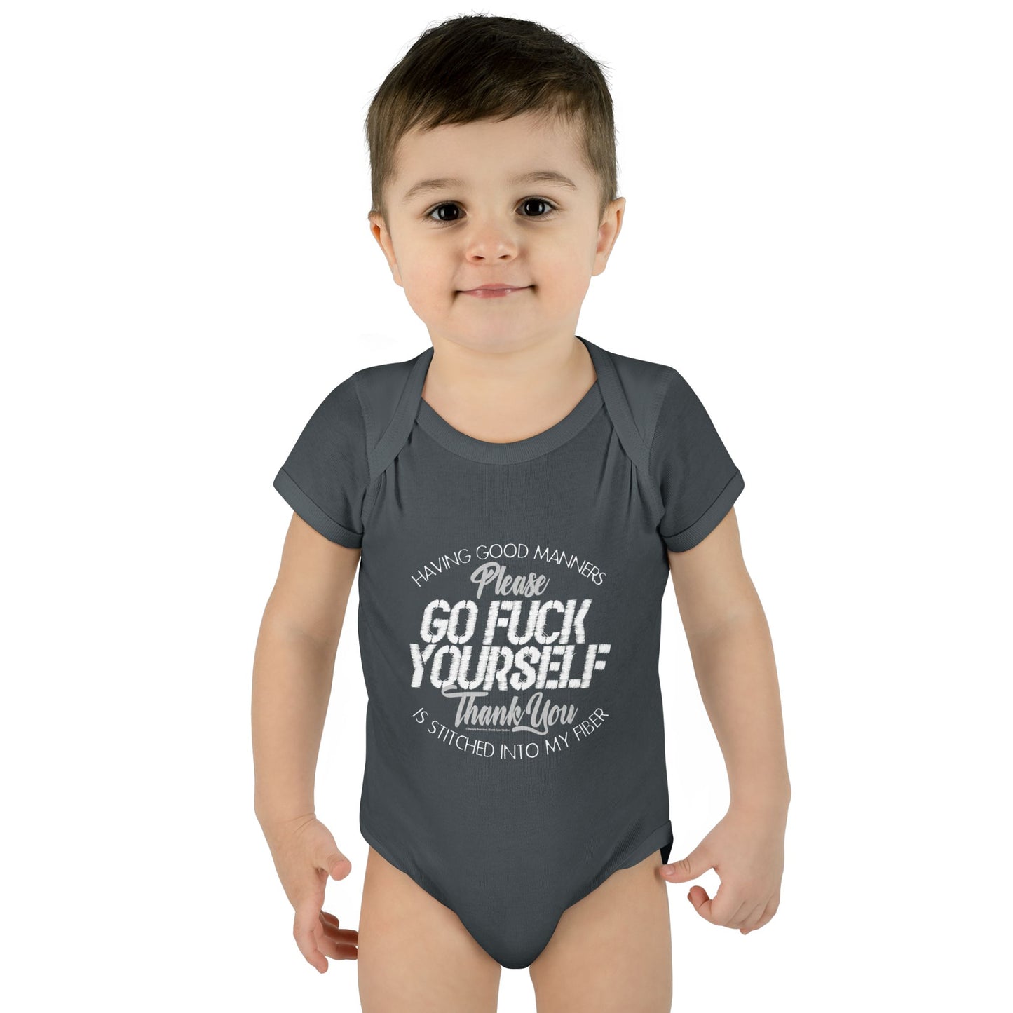 DK90: Please & Thank You (Go Fuck Yourself) - Infant Sized Onsie