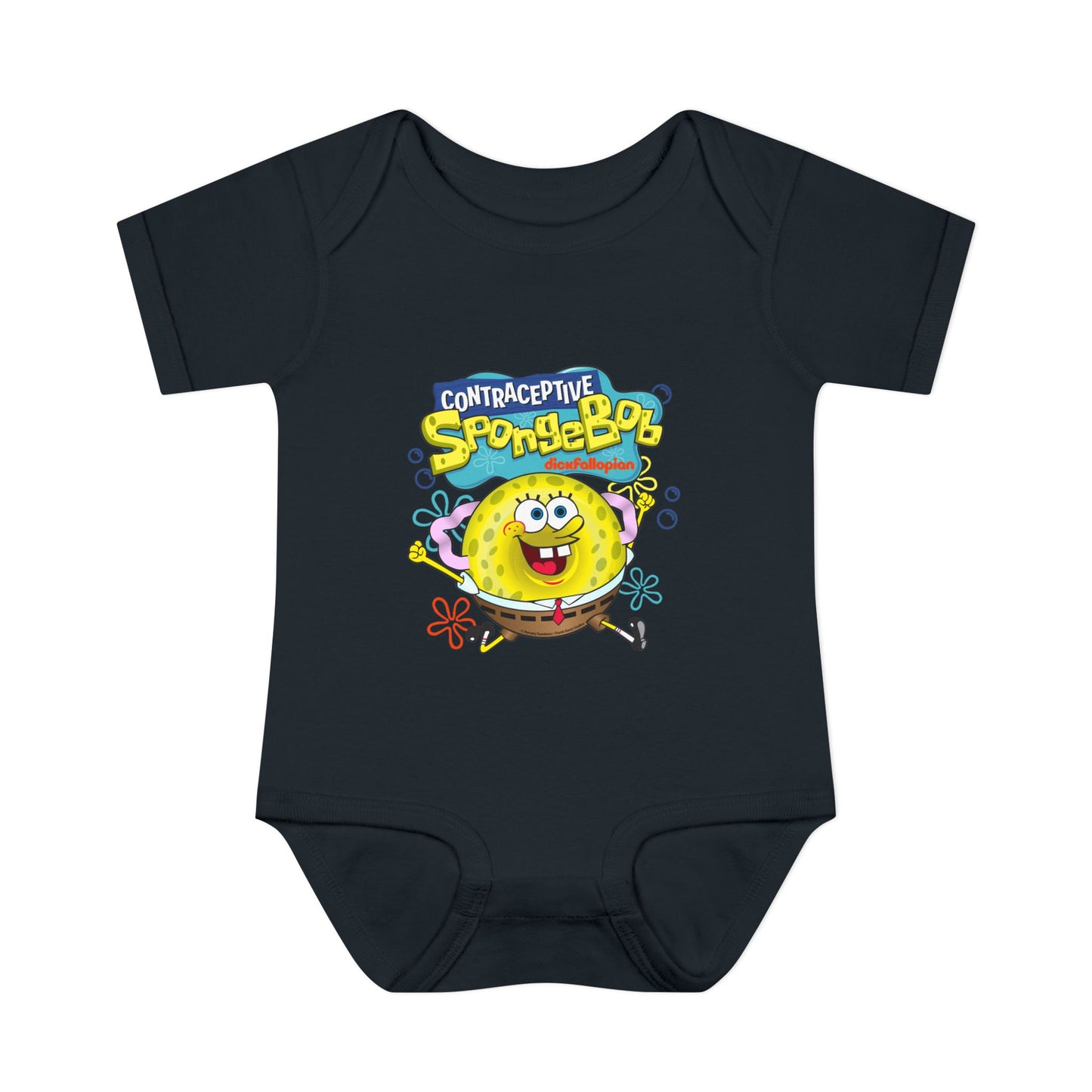 DK196: Contraceptive SpongeBob - Infant Sized Onsie