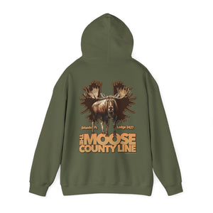 Moose Lodge 2427 - Moose Antlers - Hooded Sweatshirt (Front & Back Print)