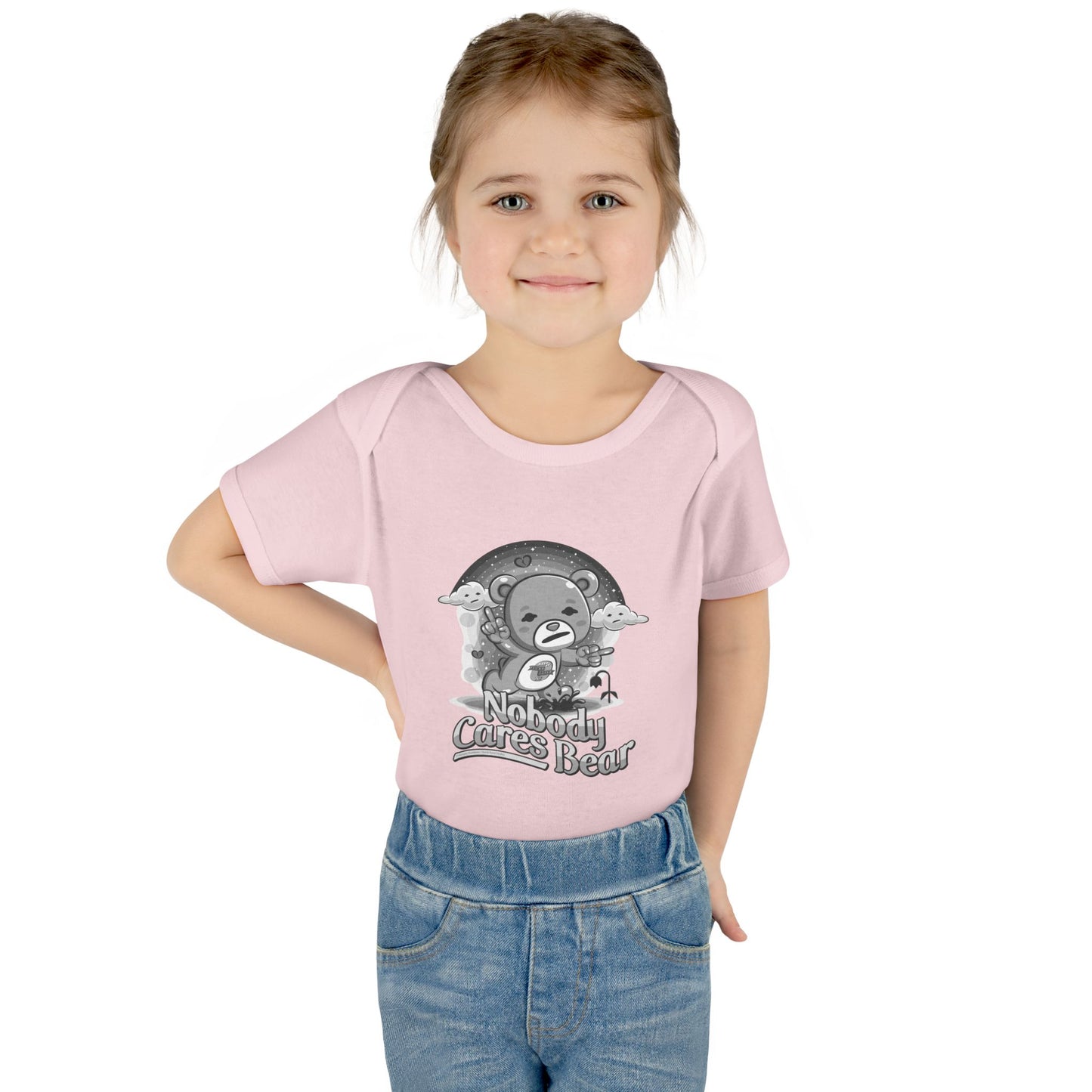 DK227: Nobody Cares Bear - Infant Sized Onsie