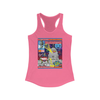 DK149: UnMARVELousington D.C. - Ladies Racerback Tank