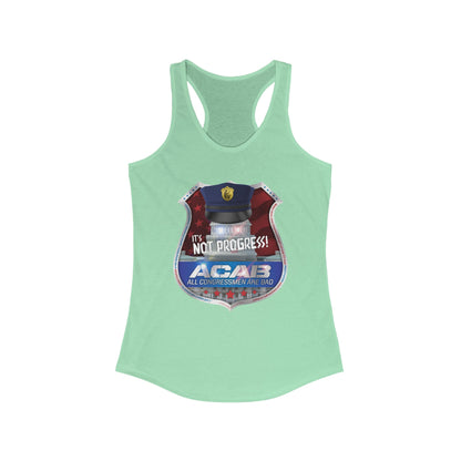 DK210: A.C.A.B. (Congress Edition) - Ladies Raceback Tank