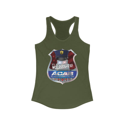 DK210: A.C.A.B. (Congress Edition) - Ladies Raceback Tank
