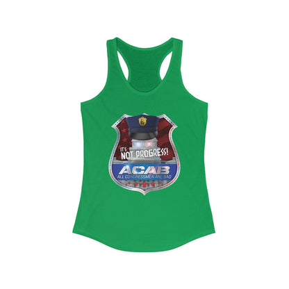 DK210: A.C.A.B. (Congress Edition) - Ladies Raceback Tank