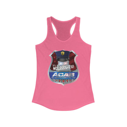 DK210: A.C.A.B. (Congress Edition) - Ladies Raceback Tank