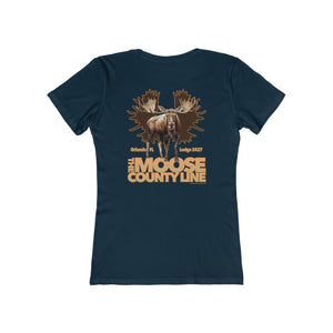 Moose Lodge 2427 - Moose Antlers - Women's T-Shirt (Front & Back Prints)