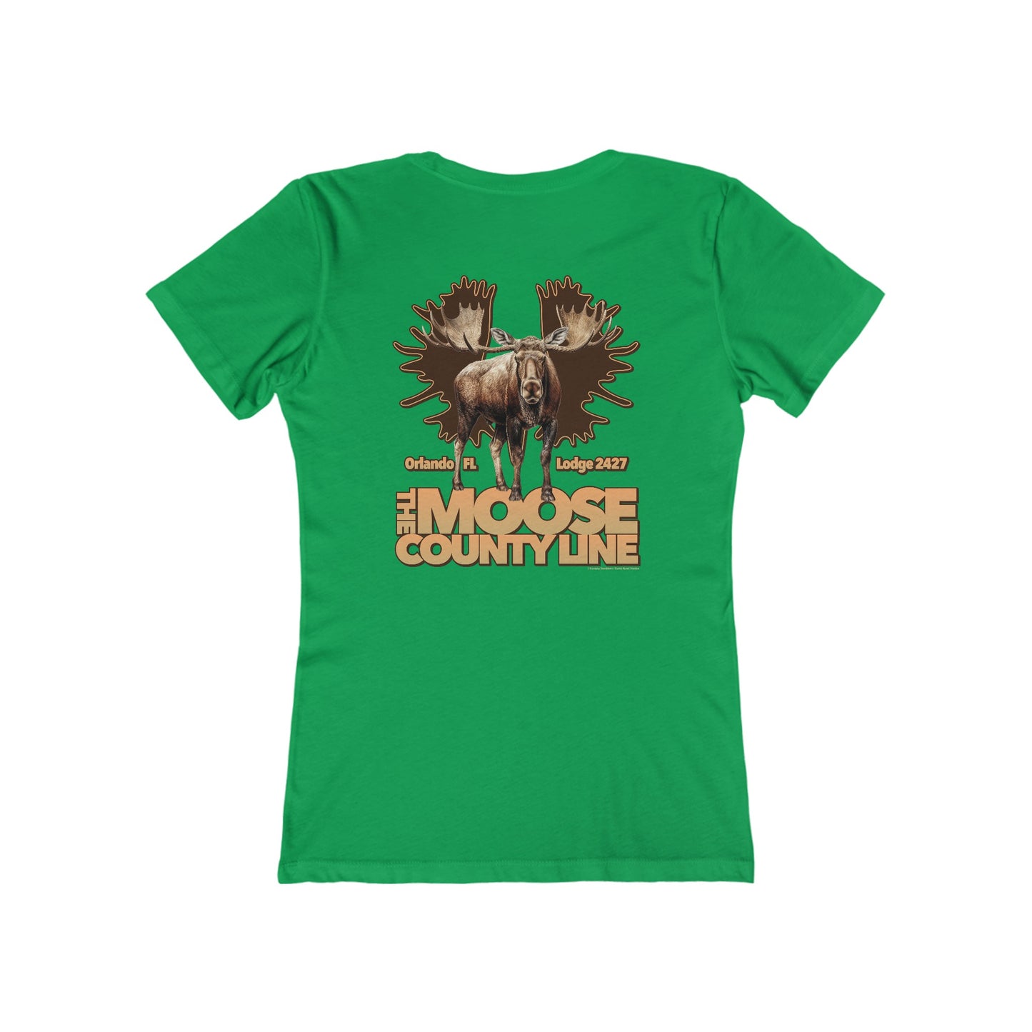 Moose Lodge 2427 - Moose Antlers - Women's T-Shirt (Front & Back Prints)