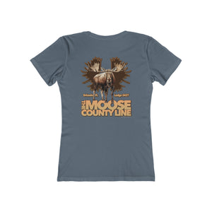 Moose Lodge 2427 - Moose Antlers - Women's T-Shirt (Front & Back Prints)