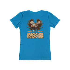 Moose Lodge 2427 - Moose Antlers - Women's T-Shirt (Front & Back Prints)