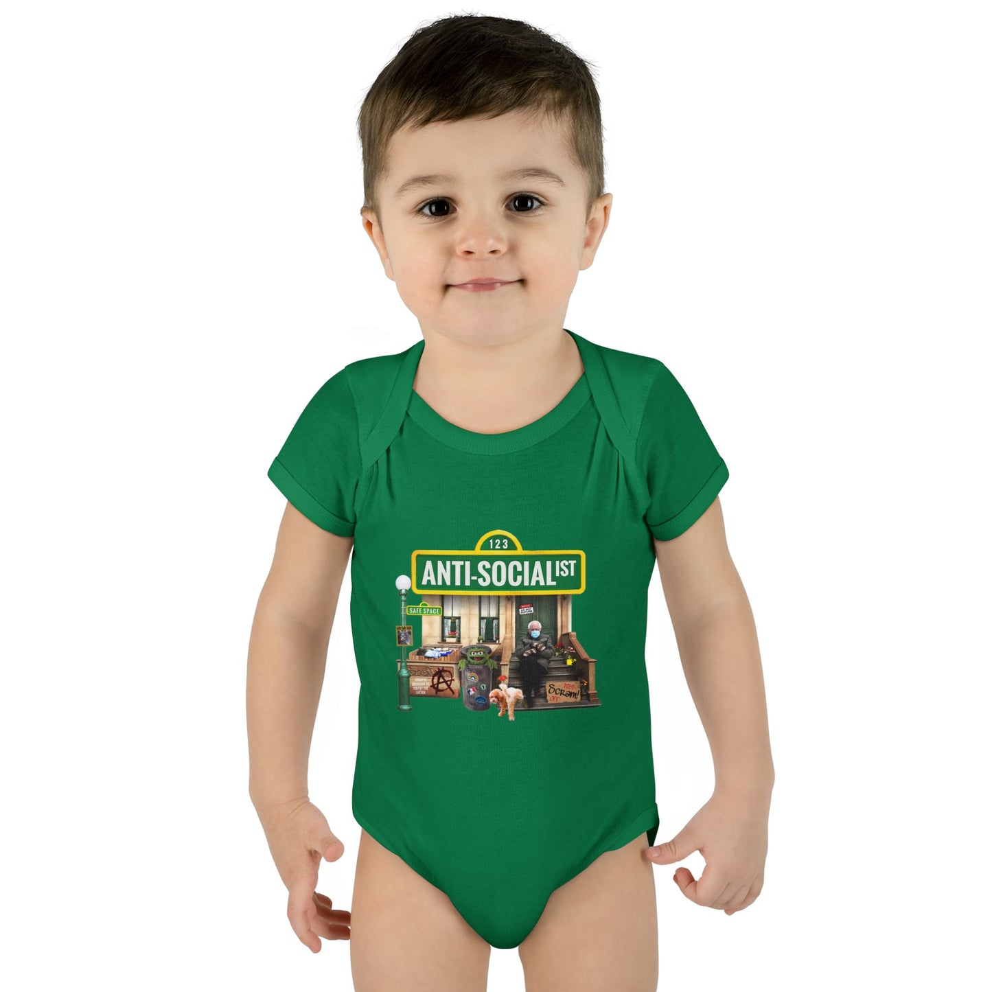 DK58: Bernie The Grouch - Infant Sized Onsie