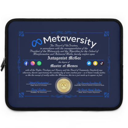 DK160: The Metaversity Of... - Padded Laptop / Tablet Sleeve
