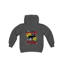 Load image into Gallery viewer, Moose Lodge 2427 - Loose Moose - Youth Hooded Sweatshirt (Front &amp; Back Print)
