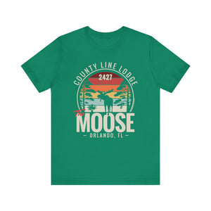 Moose Lodge 2427 - Florida Moose Sunset - Unisex T-Shirt (Front Print Only)