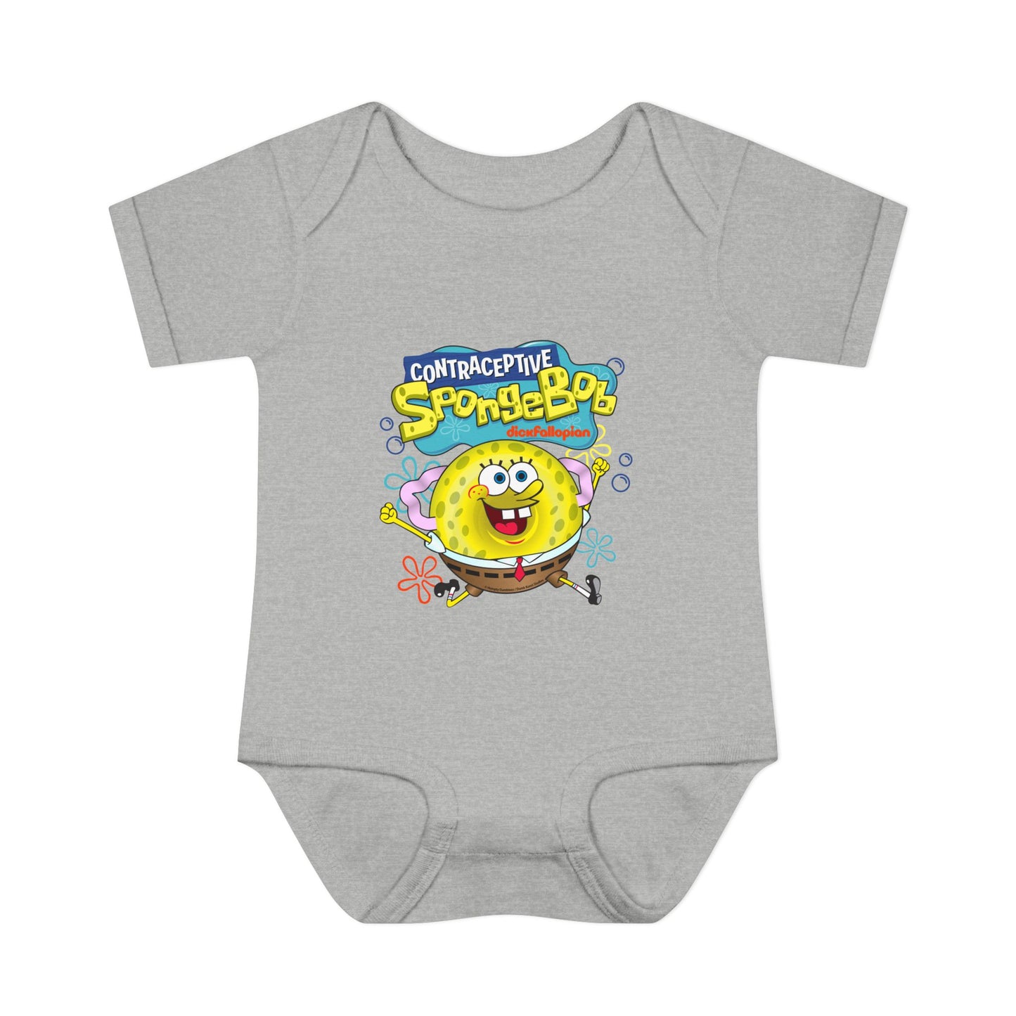 DK196: Contraceptive SpongeBob - Infant Sized Onsie