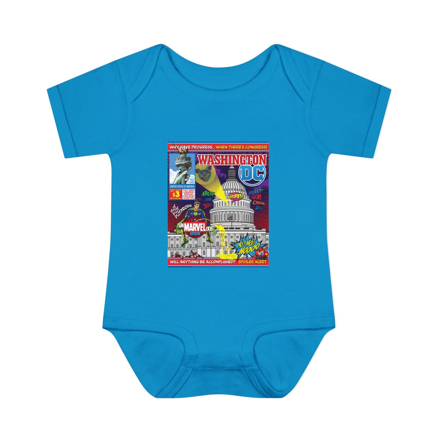 DK149: UnMARVELousington D.C. - Infant Sized Onsie