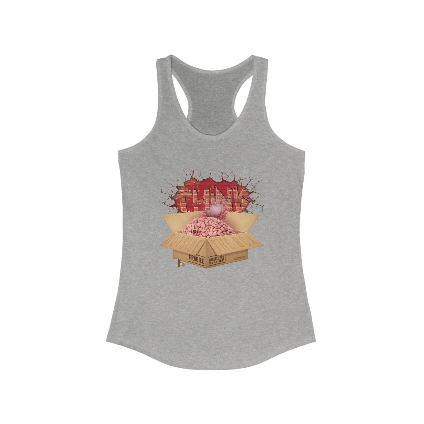 DK194: Think Outside The Box - Ladies Racerback Tank