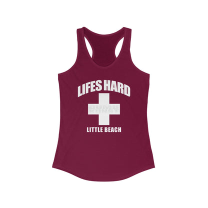 DK42: LIFESHARD - Little Beach - Ladies Racerback Tank