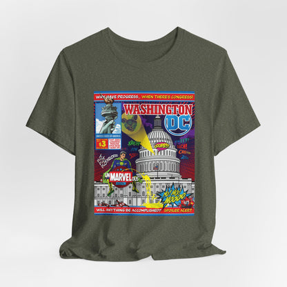 DK149: UnMARVELousington D.C. - Unisex S/S T-Shirt