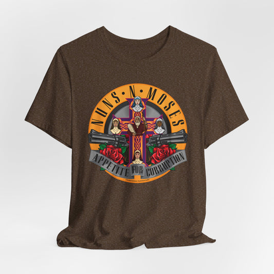 DK237: Puns-N-Doses (Nuns-N-Moses Edition) - Unisex S/S T-Shirt
