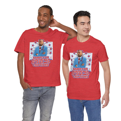 DK179: Kanye For Pres(criptions) - Unisex S/S T-Shirt
