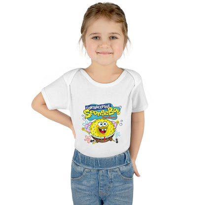 DK196: Contraceptive SpongeBob - Infant Sized Onsie