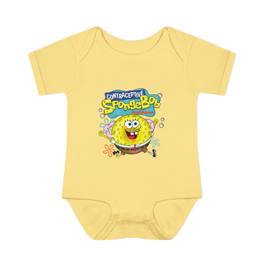 DK196: Contraceptive SpongeBob - Infant Sized Onsie