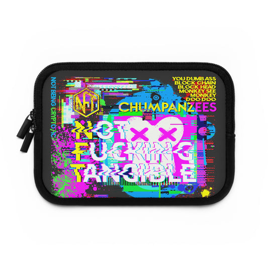 DK195: NFT Chumpanzees - Padded Laptop / Tablet Sleeve