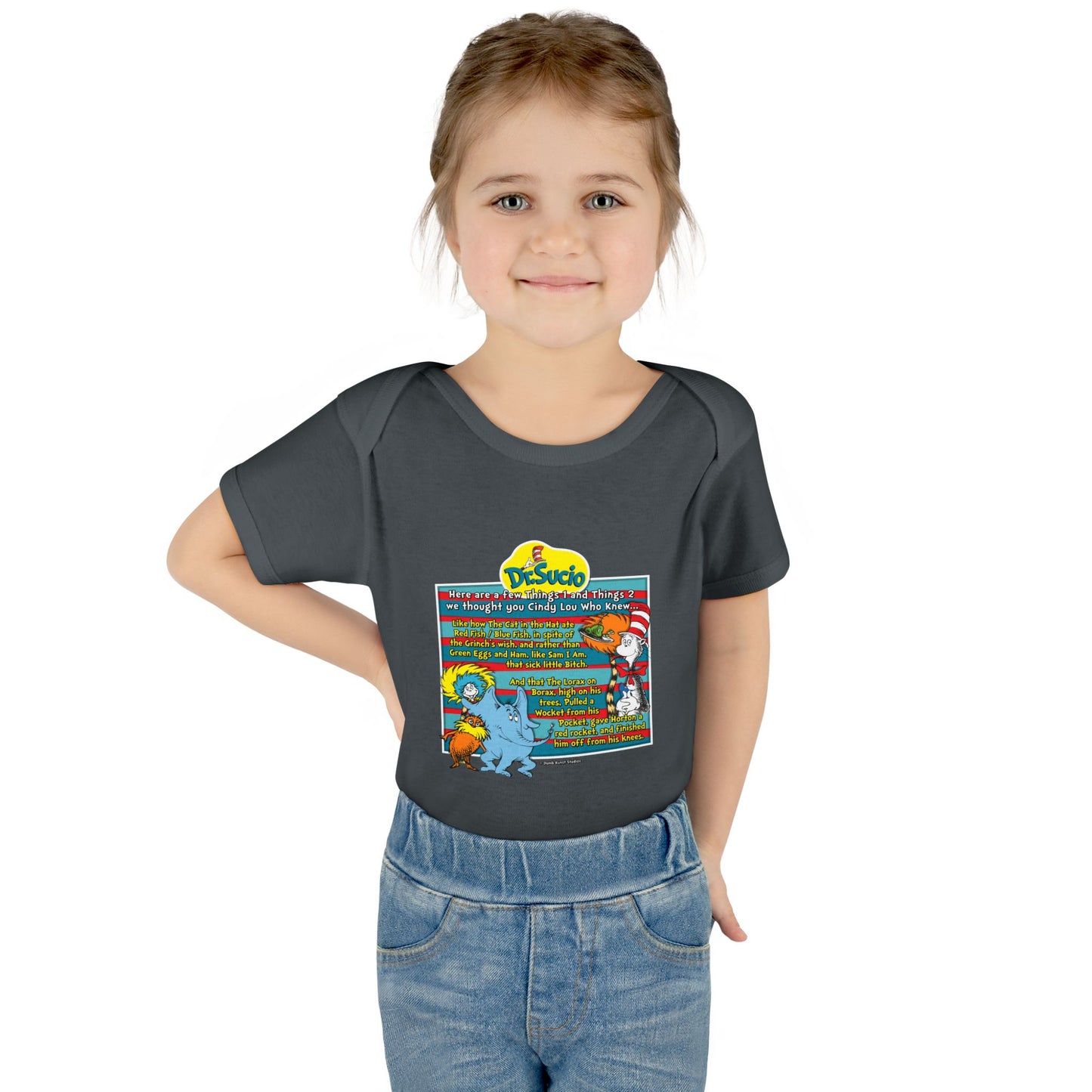 DK64: Doctored Seuss (Dirty Dr. Sucio) - Infant Sized Onsie