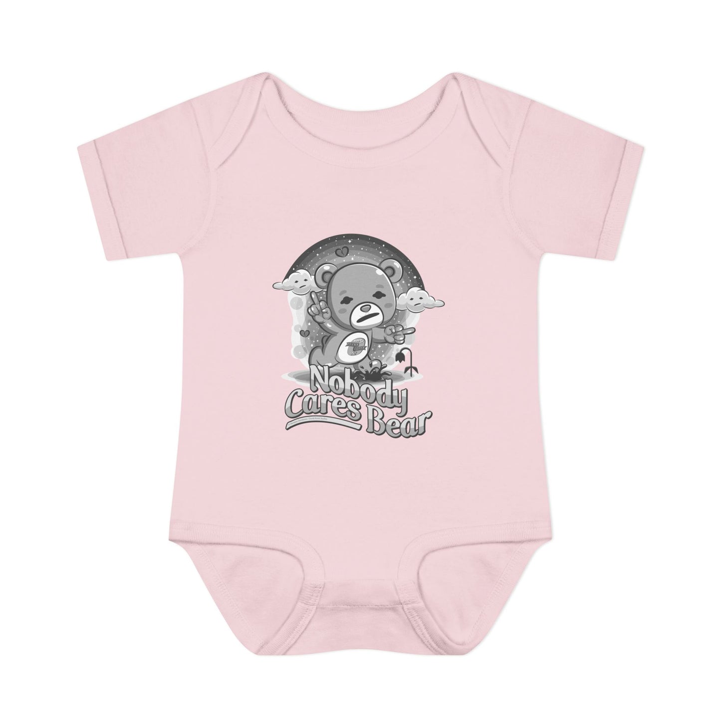 DK227: Nobody Cares Bear - Infant Sized Onsie