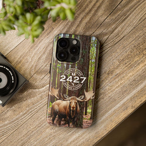 Moose Lodge 2427 - Woodlands Moose - Tough Phone Cases (Select Phone Models)