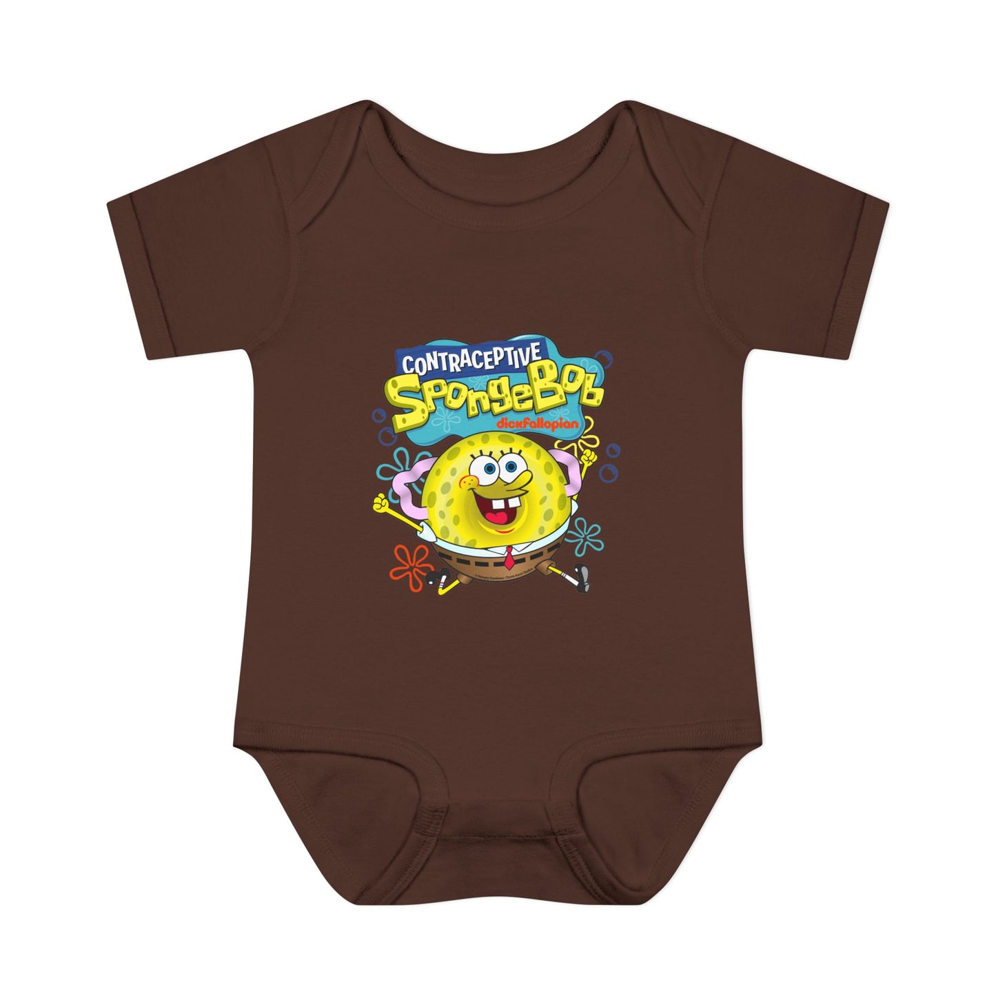 DK196: Contraceptive SpongeBob - Infant Sized Onsie