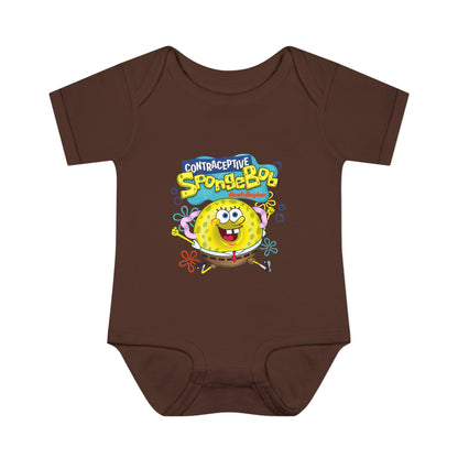 DK196: Contraceptive SpongeBob - Infant Sized Onsie
