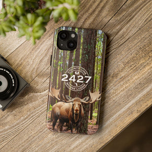 Moose Lodge 2427 - Woodlands Moose - Tough Phone Cases (Select Phone Models)