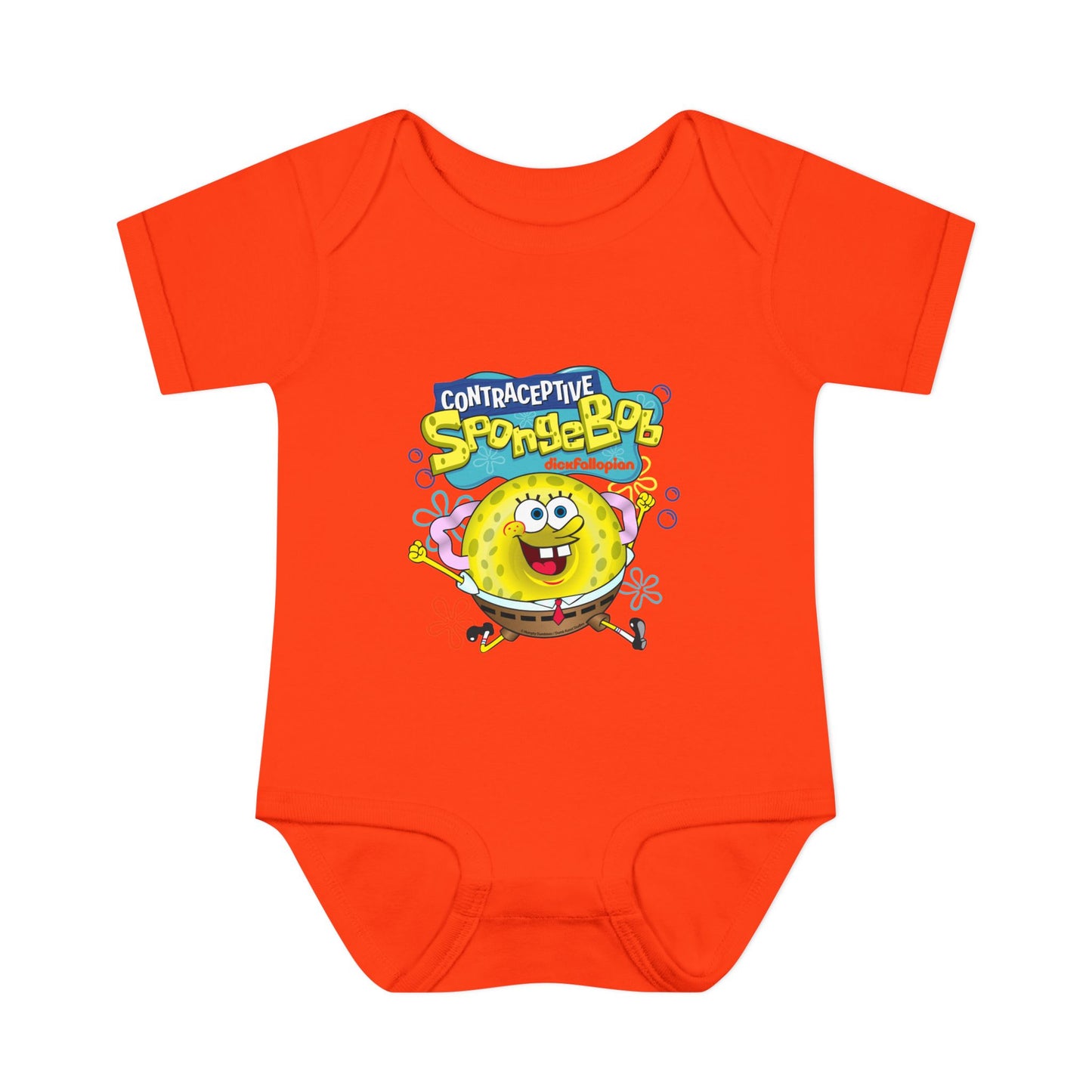 DK196: Contraceptive SpongeBob - Infant Sized Onsie