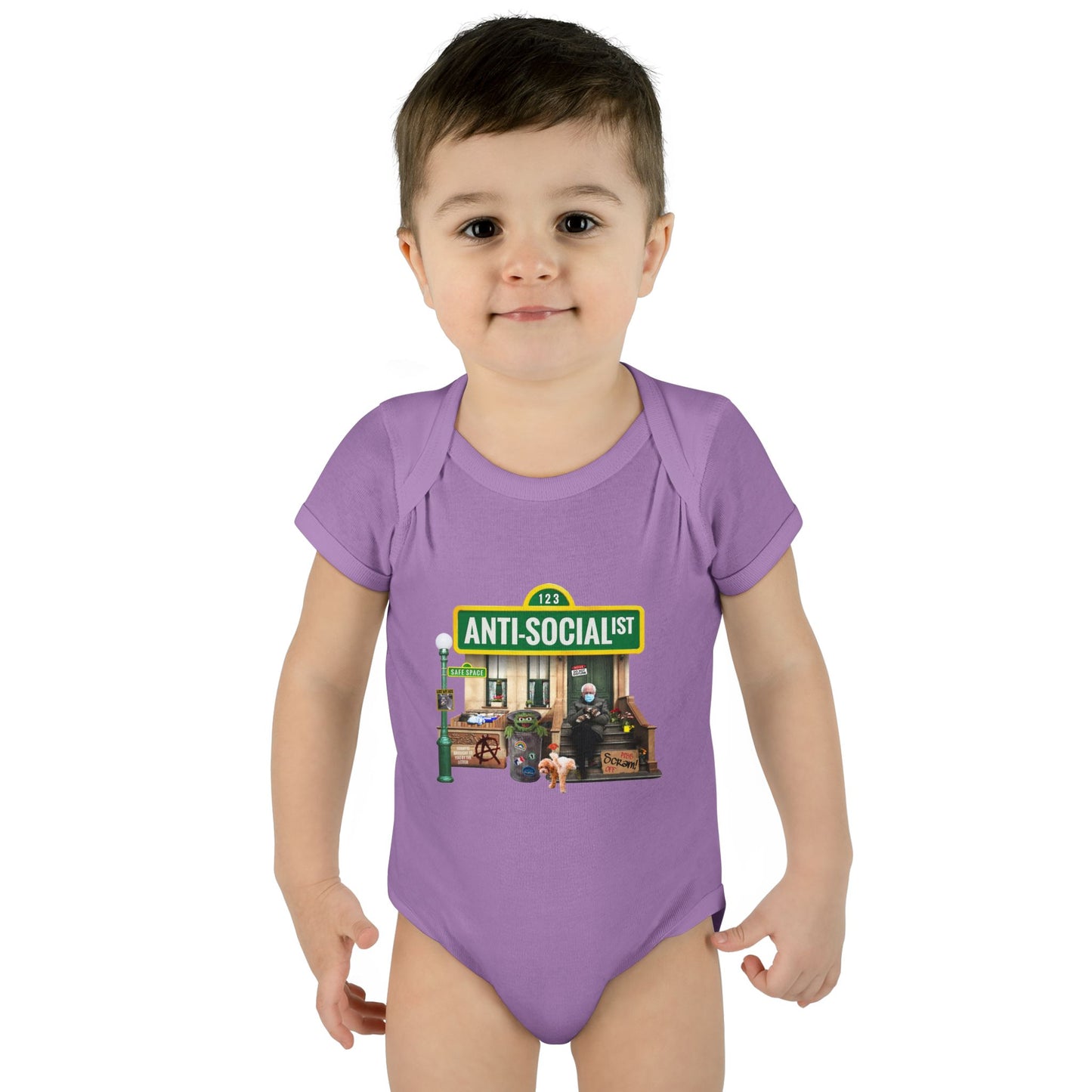 DK58: Bernie The Grouch - Infant Sized Onsie