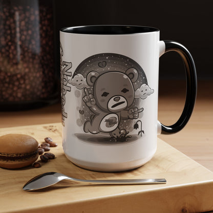 DK227: Nobody Cares Bear - Ceramic Coffee Mugs
