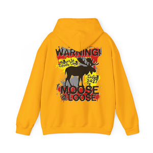 Moose Lodge 2427 - Loose Moose - Hooded Sweatshirt (Front & Back Print)