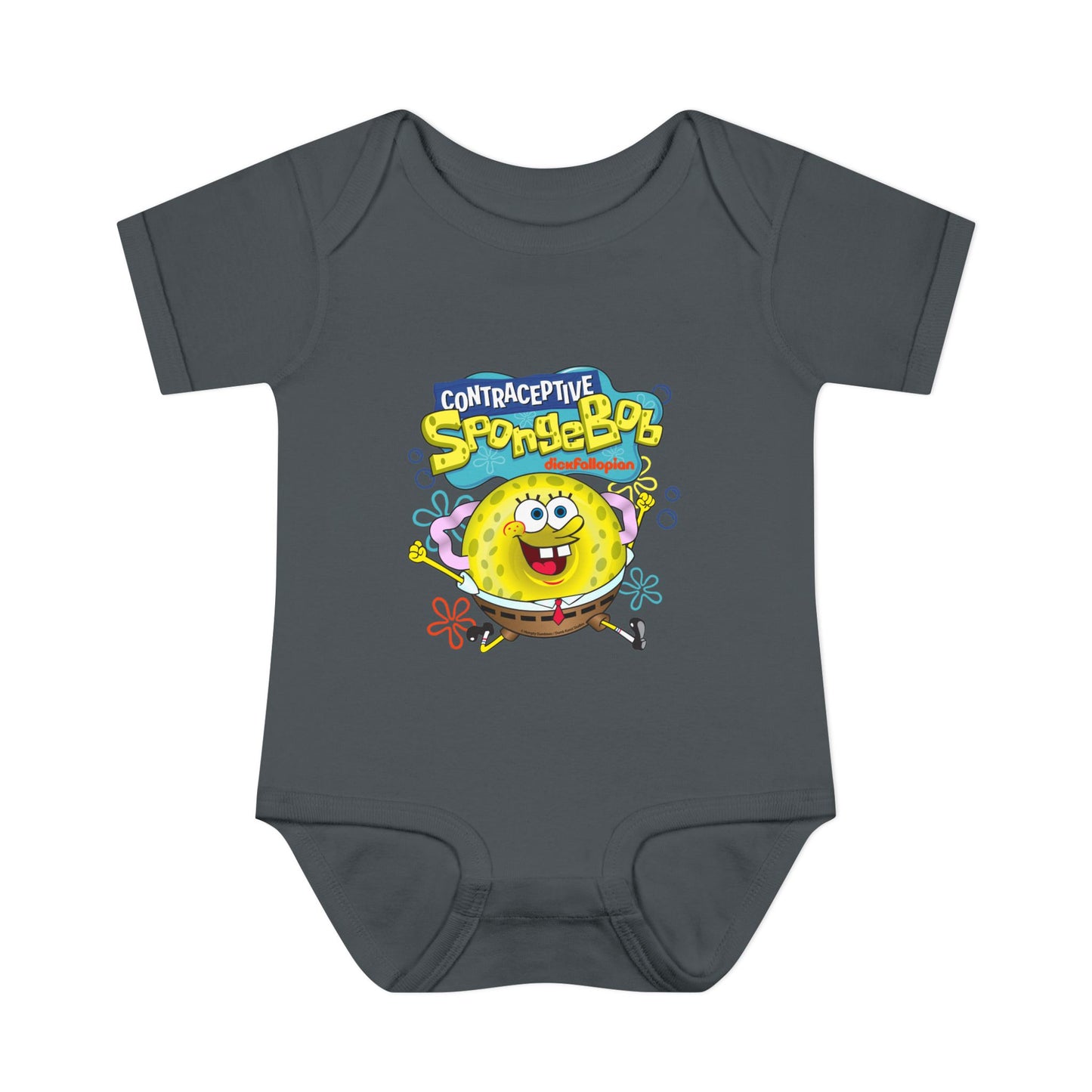 DK196: Contraceptive SpongeBob - Infant Sized Onsie