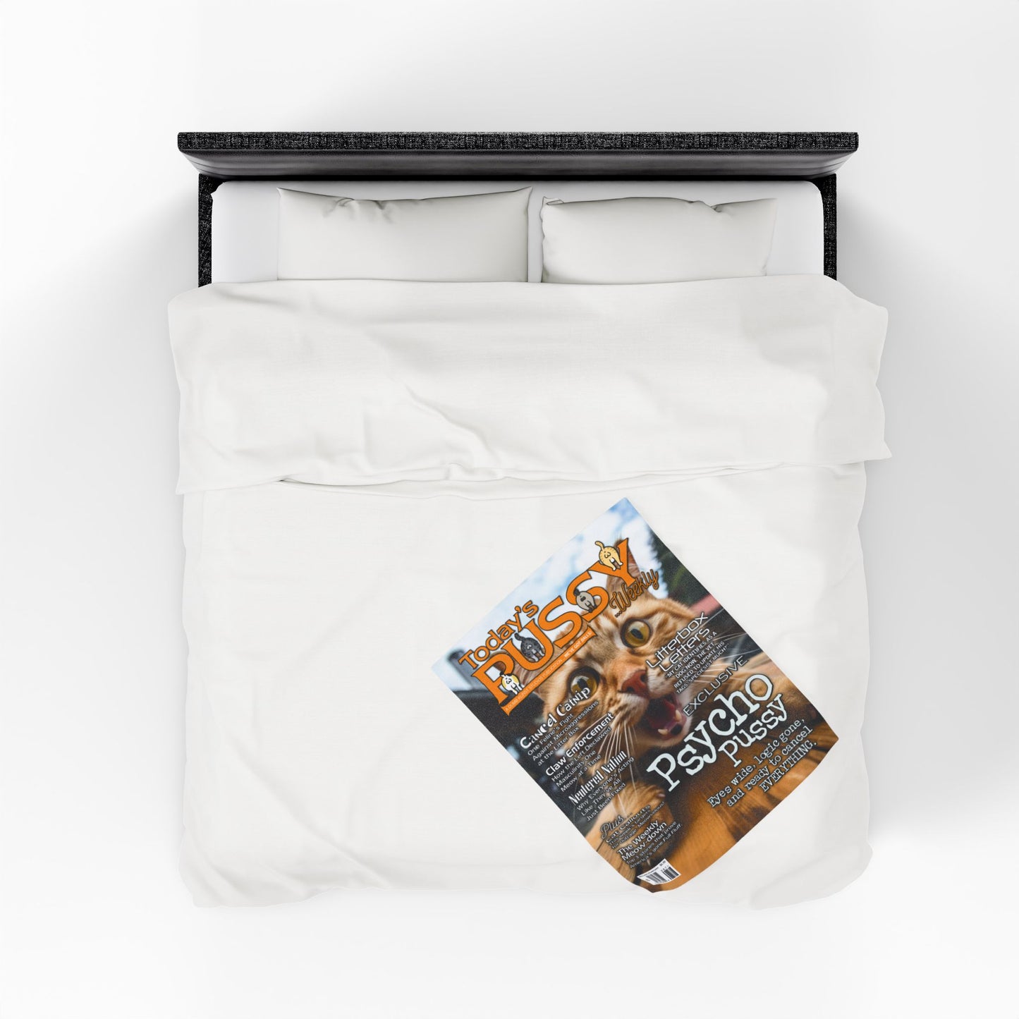 DK230: Today's Pussy... Weekly (Psycho Pussy Edition) - Velveteen Plush Blanket