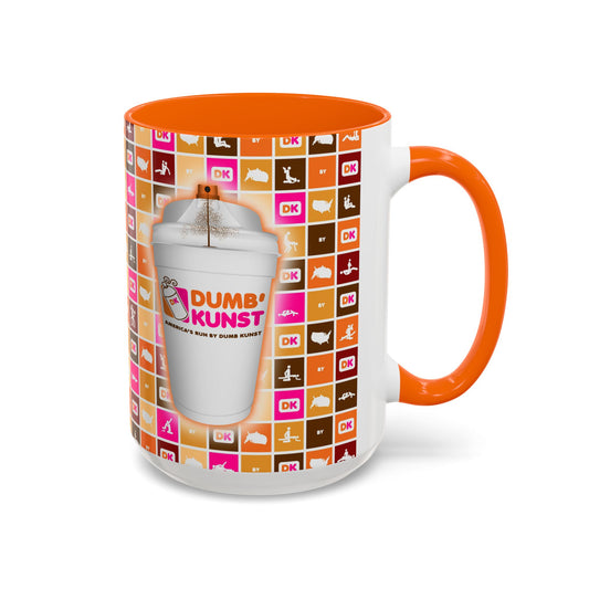 DK11: America Runs on Dumb Kunst (Spray Cup Edition) - Ceramic Coffee Mugs
