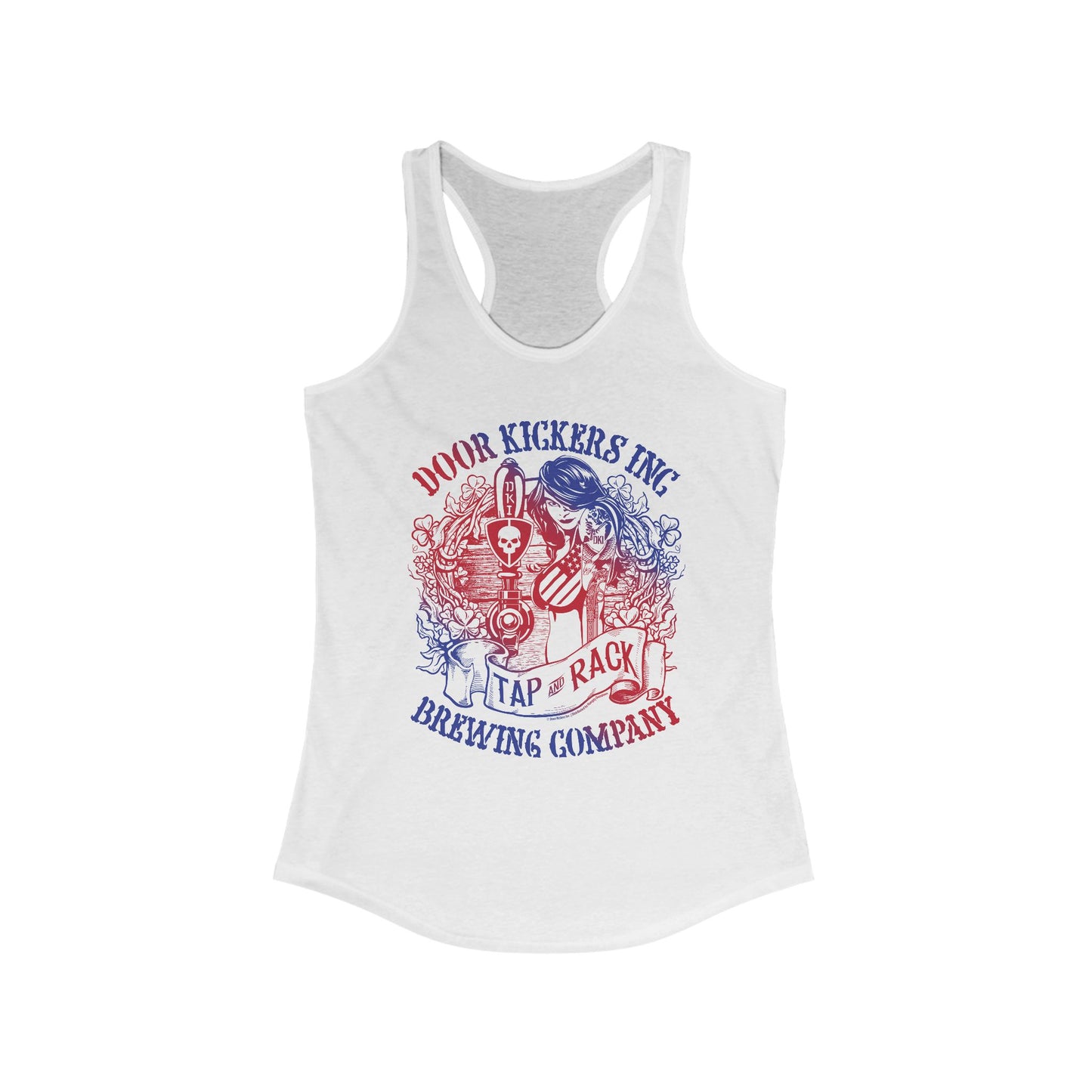DK132: Tap & Rack - Ladies Racerback Tank
