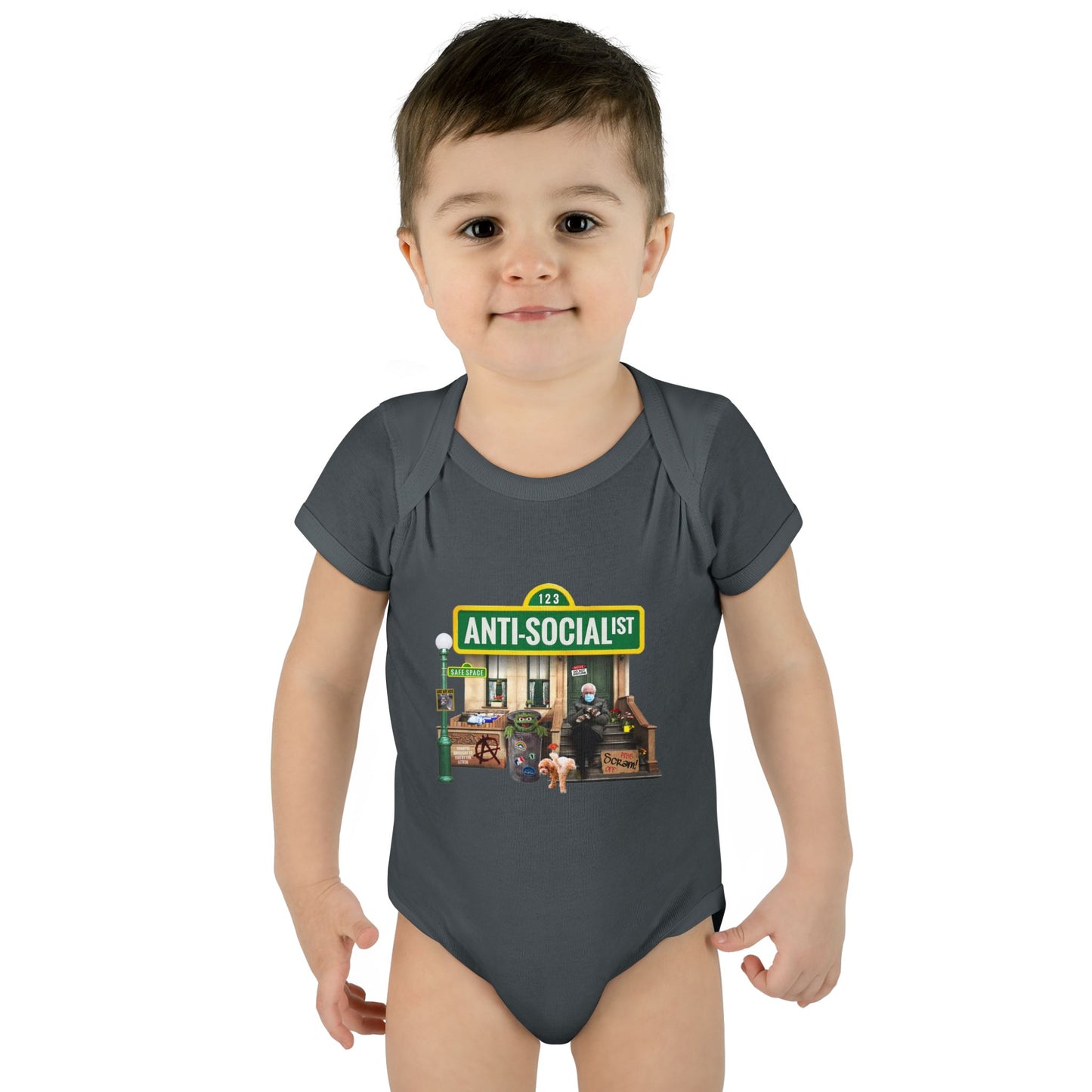 DK58: Bernie The Grouch - Infant Sized Onsie